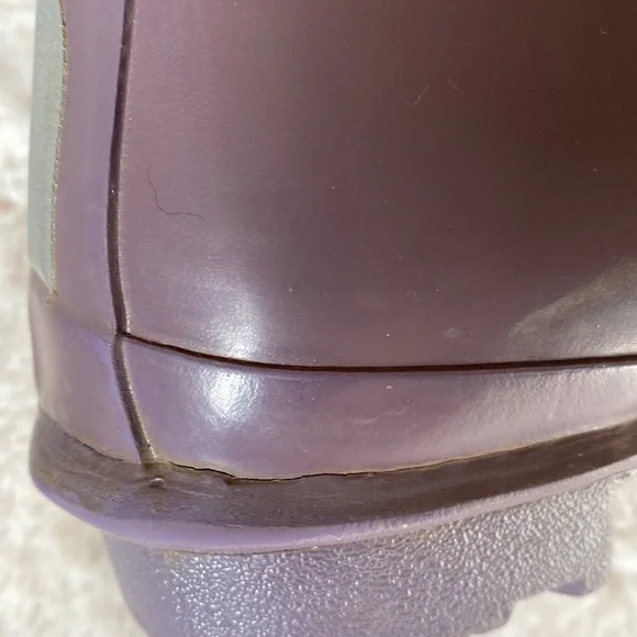 Hunter Glossy Plum Rain Boot 5 - Picture 8 of 11